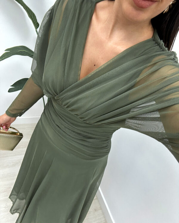 VESTIDO VERA VERDE KAKI