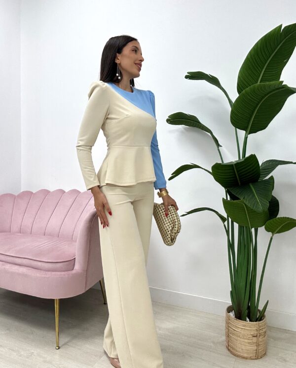 CONJUNTO ÁNGELES PANTALÓN CELESTE
