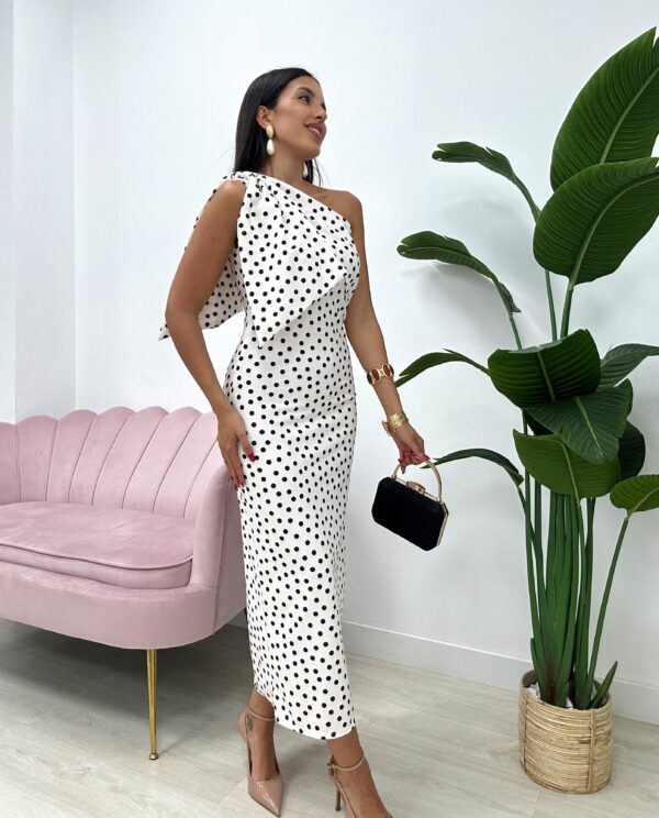 VESTIDO ROMERO LUNARES BLANCO