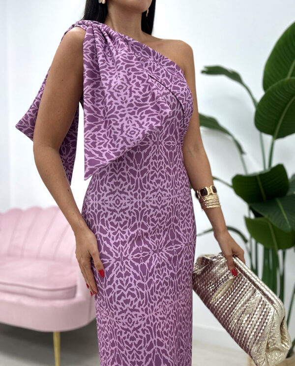 VESTIDO ROMERO ESTAMPADO MALVA