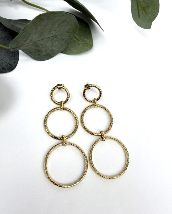 PENDIENTES ARITOS DORADOS
