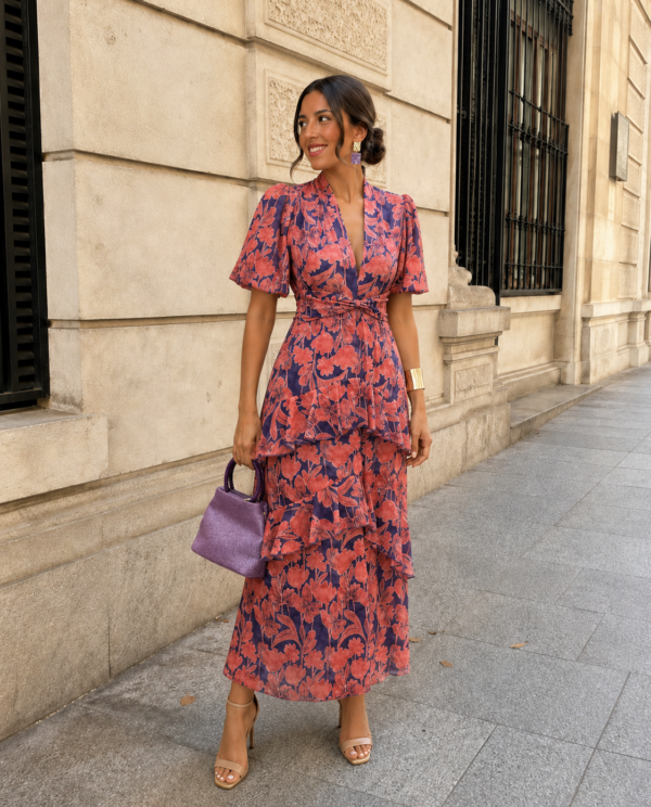 VESTIDO ISOLDE CORAL