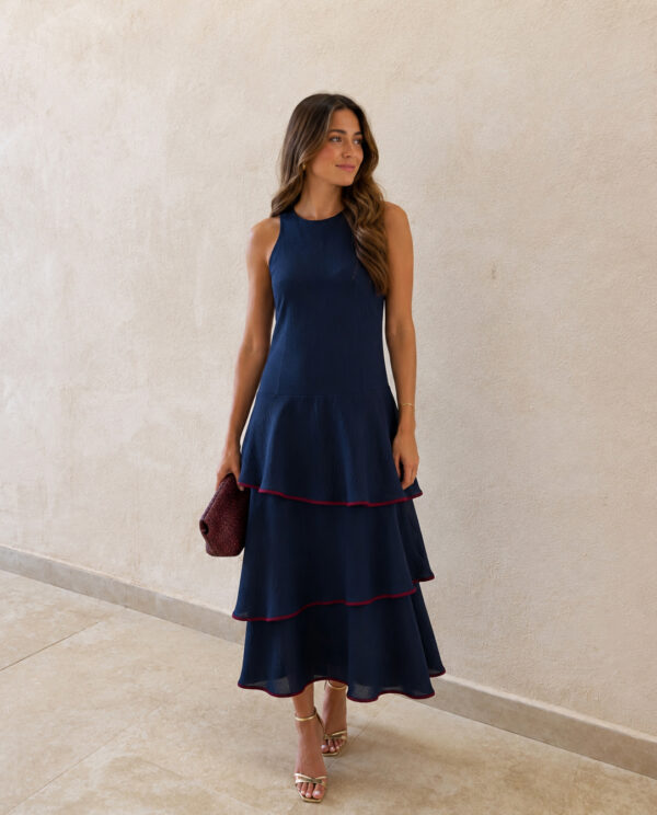 VESTIDO HANOI AZUL MARINO