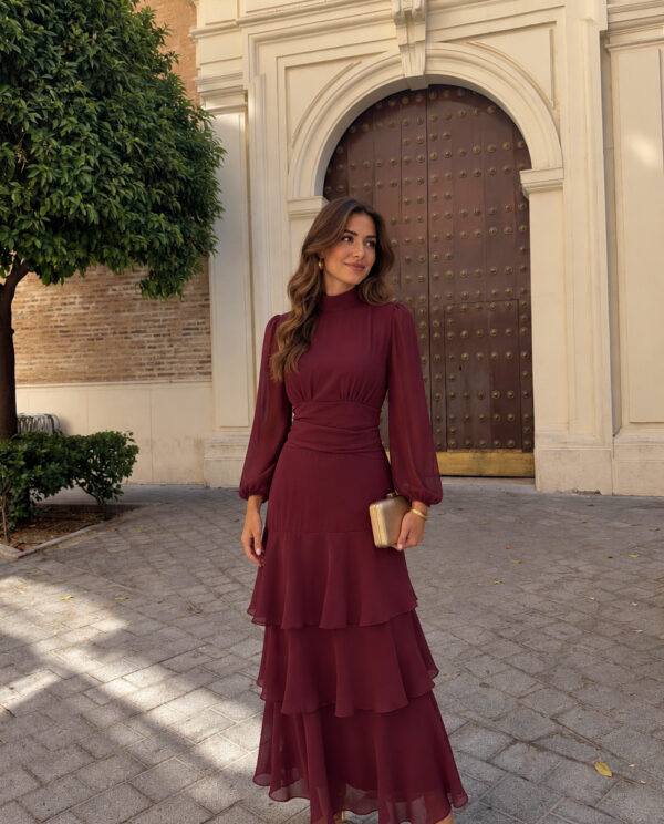 VESTIDO TELMA BURDEOS