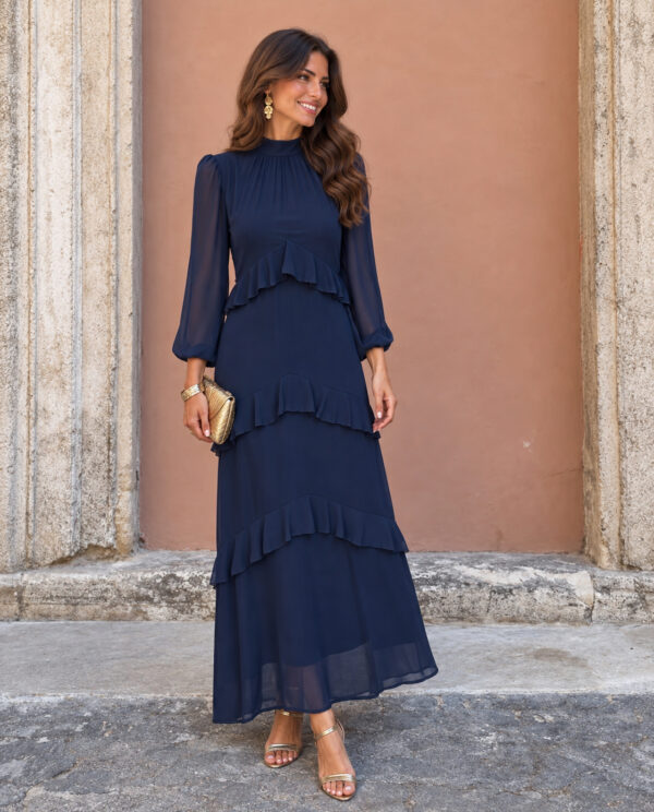 VESTIDO ARWEN AZUL MARINO