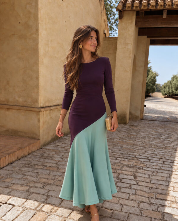 VESTIDO ÁNGELES MORADO