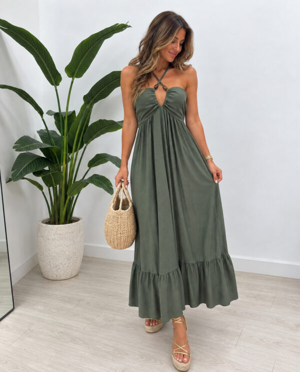 VESTIDO JAMAICA VERDE CAQUI