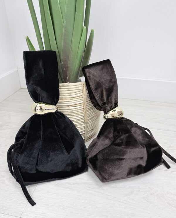 BOLSO DE MANO TERCIOPELO